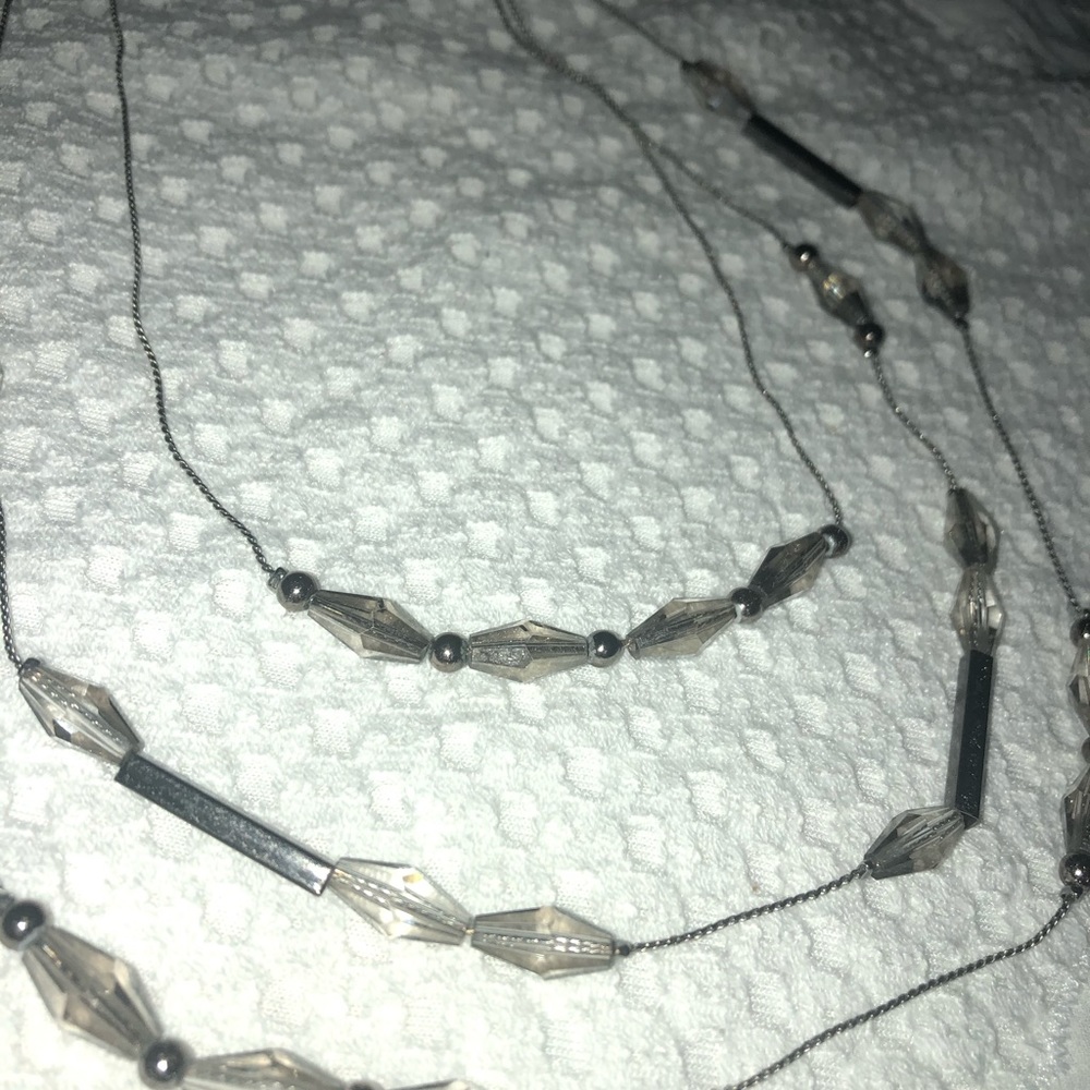 Simply Vera Black Beaded Multi Strand Necklace - Picture 2 of 4
